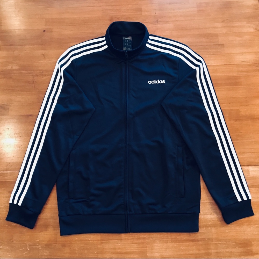 ADIDAS Navy Blue 3-Stripes Track Jacket